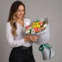 Букет из роз и хризантем «Коралл» — вид 3